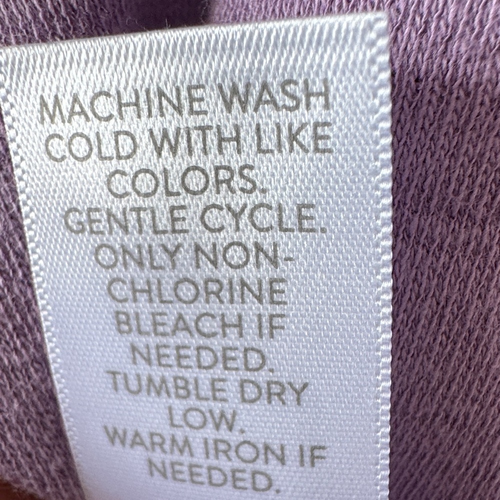 J.Jill Pure Jill Cotton V-Neck Short Sleeve Violet - XL NWT - Picture 7 of 9